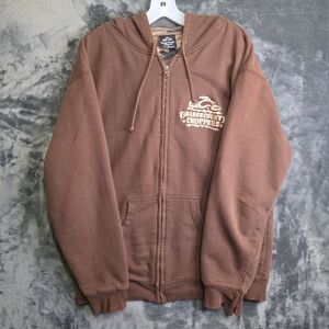 Vintage Orange County Choppers full zip up hoodie. distressed.